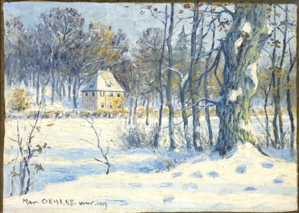 Schönes Winterbild, Privatbesitz
Öl auf Malpappe